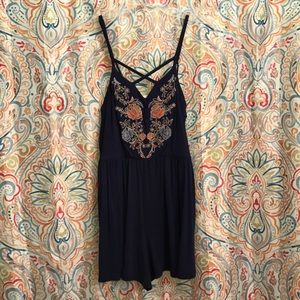 Cross Front Romper